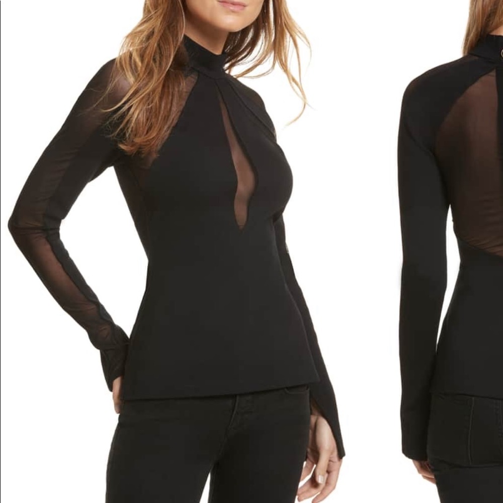 Free People Monarch Mesh Inset Top